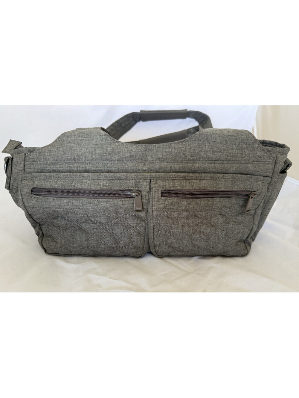 Lug Streetcar East West Shallow Tote Bag Purse Shoulder Handbag Medium Gray